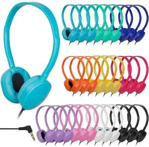 TJZXGUI 100 Pack Bulk Headphones for Classroom School,Wholesale Earphones Class Set for Students Teens and Adult10 Colors TJZXGUI 100 Pack Bulk Headphones for Classroom School,Wholesale Earphones Class Set for Students Teens and Adult10 Colors