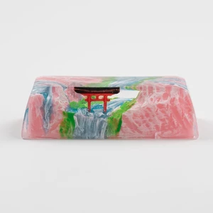 ULTRAEQUIP Artisan Keycaps Cherry Torii Shine Through, Resin Handmade Keycaps 2.25U for Shift Enter Mechanical Keyboard ULTRAEQUIP Artisan Keycaps Cherry Torii Shine Through, Resin Handmade Keycaps 2.25U for Shift Enter Mechanical Keyboard