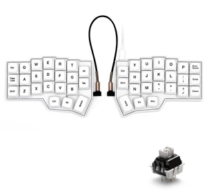 YIVU CORNE V4.1 Split Ergonomic Mechanical Keyboard, 40% 3x6 Columnar Stagger Ortholinear Layout, QMK/Vial Programmable, Wired Type-C Hot-Swappable RGB Custom Keyboard for Programmers Typing YIVU CORNE V4.1 Split Ergonomic Mechanical Keyboard, 40% 3x6 Columnar Stagger Ortholinear Layout, QMK/Vial Programmable, Wired Type-C Hot-Swappable RGB Custom Keyboard for Programmers Typing