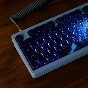 TIMSEKER Dark Blue and Black PBT Cherry Profile Keycap, Side Print Shine Through Key Cap for Mechanical Gaming Keyboard (135 Keys Only Custom Keycap Set) TIMSEKER Dark Blue and Black PBT Cherry Profile Keycap, Side Print Shine Through Key Cap for Mechanical Gaming Keyboard (135 Keys Only Custom Keycap Set)