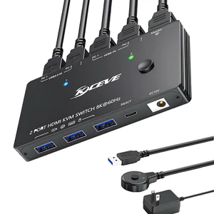 8K@60Hz HDMI KVM Switch 1 Monitors 2 Computers USB 3.0 KVM Switches HDMI 8K@60Hz HDMI KVM Switch 1 Monitors 2 Computers USB 3.0 KVM Switches HDMI