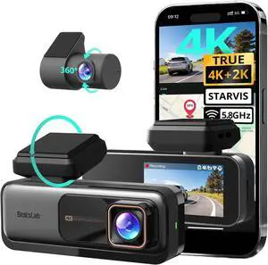 BOTSLAB 4K Dash Cam Front and Rear, 170° Ultra Wide Car Camera, 4K+2K Dashcam with ADAS, Night Vision, 24/7 Parking Mode, STARVIS Sensor, WDR, 5.8GHz WiFi, Built-in GPS, Loop Recording (No SD Card) BOTSLAB 4K Dash Cam Front and Rear, 170° Ultra Wide Car Camera, 4K+2K Dashcam with ADAS, Night Vision, 24/7 Parking Mode, STARVIS Sensor, WDR, 5.8GHz WiFi, Built-in GPS, Loop Recording (No SD Card)