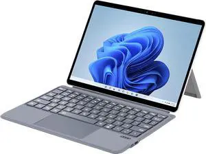 QUARK Keyboard for Microsoft Surface Go (4/3/2/1), Detachable Bluetooth Wireless Keyboard with Trackpad Compatible with Surface Go 4 (2023) / Go 3 (2021) / Go 2 (2020) / Go (2018) - Grey