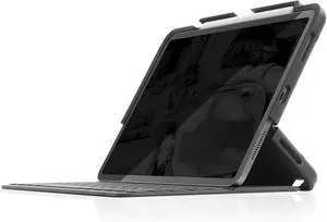 STM Dux Shell Magic Folio for iPad Pro 11" (4th/3rd/2nd/1st Gen) - Ultra Protective Case with Apple Pencil Storage - Black (stm-222-295KZ-01)