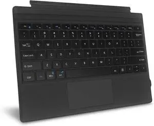 Fintie Type Cover for Microsoft Surface Pro 7 Plus, Surface Pro 7/6/5/4/3, Ultrathin Portable Wireless Bluetooth Keyboard with Built-in Rechargeable Battery (Black)