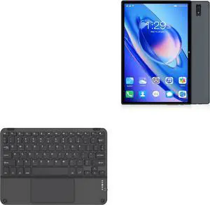 BoxWave Keyboard Compatible with DUODUOGO Gaming Tablet PC s9 (10 in) - SlimKeys Bluetooth Keyboard with Trackpad, Portable Slim TouchPad - Jet Black