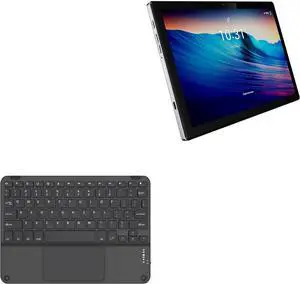 BoxWave Keyboard Compatible with BYYBUO SmartPad T10 Pro Tablet (10.1") - SlimKeys Bluetooth Keyboard with Trackpad, Portable Slim TouchPad - Jet Black