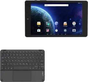 BoxWave Keyboard Compatible with Digiland DL8006 Tablet (8 in) - SlimKeys Bluetooth Keyboard with Trackpad, Portable Slim TouchPad - Jet Black