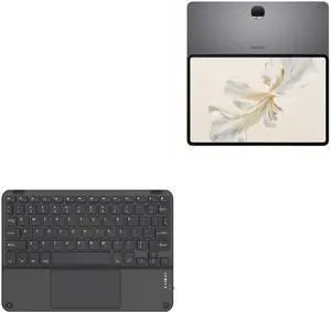 BoxWave Keyboard Compatible with Honor Pad 9 - SlimKeys Bluetooth Keyboard with Trackpad, Portable Slim TouchPad - Jet Black