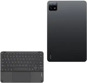 BoxWave Keyboard Compatible with Xiaomi Pad 6 Pro - SlimKeys Bluetooth Keyboard with Trackpad, Portable Slim TouchPad - Jet Black