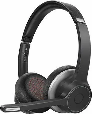 Wireless Over-Ear Headphones Boom Mic Headset Compatible with Samsung Galaxy Tab S10 FE 10.9"/S10 FE Plus 13.1", Hands-Free Earphones Noise Isolation