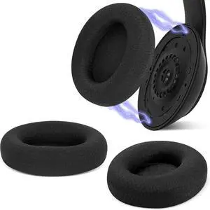 Geekria SNAP Ear Pads Replacement Kit for Beats Studio Pro Headphones, Magnetic Easy Switch Ear Cushions, Exchange Earpads in Seconds, Ear Cups Cover Repair Parts (Mesh Fabric, 2 Pairs)