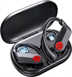 TWS Headphones Wireless Earbuds Compatible with Sonim XP3plus 5G (Flip), Earphones Ear Hook True Stereo Headset Hands-Free Mic