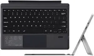 Keyboard Replacement Type Cover Trackpad Mouse for Microsoft Surface Pro 7+ 7 Pro 6 Pro 5 Pro 4 Pro 3 Ergonomic Portable Slim Wireless Bluetooth Rechargeable