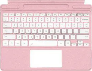 Keyboard for Surface Pro 11/10/9/8/X (13inch), Portable Slim Type Cover for Surface Pro, Wireless Bluetooth Keyboard with Touchpad, Backlits,Built in Pencil Holder,Pink