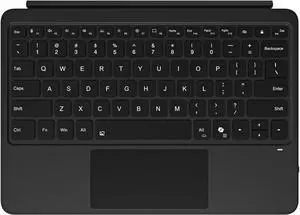 Bluetooth Keyboard Cover Design for Surface Pro 12" 1st 12 inches Laptop Released in 2025 with 7 Colors of Background Lights (Black)