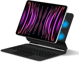 Keyboard Case for iPad Pro 11-inch (Released2018/2020/2021/2022), Magic - Style Keyboard with Multi - Touch Trackpad  Floating Cantilever Stand  Magnetic Case - Free Mouse