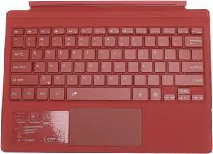 Keyboard, Stable Multi Touchpad Magnetic Tablet Keyboard Colorful Backlight for Pro 3 4 5 6 7 for Videos (Red)