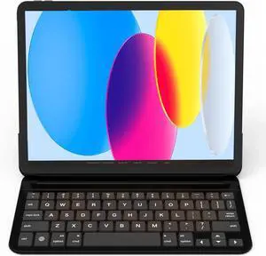 iPad 10th Generation Keyboard, Latest Technology  Contact-Based Connection, Magnetic Folding Storage, Scissor-Switch Keys, PU Leather, Ultra-Thin Tri-fold for iPad 10th/11th Generation