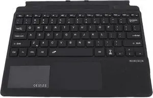 Wireless Keyboard, Ultra Slim Portable Bluetooth Wireless Keyboard with Touchpad, Bluetooth 7 Color Backlight Fit for Pro 8 9 10 11 X Tablets (Black)