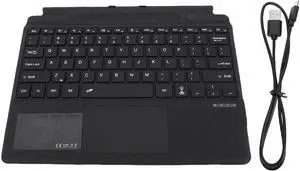Zopsc Portable Bluetooth Keyboard Fit for Pro 8 9 10 11 X Tablets 7, Tablet Keyboards with 7 Color Backlits, Wireless Keyboard with Touchpad (Black)