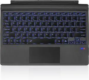 Surface Pro 7 Keyboard, 7 Color Backlight Wireless Keyboard for Microsoft SurfacePro 7+/6/5/4/3 Type Cover, Ultra-Slim Design with Strong Magnetic Attachment