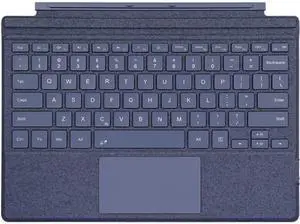 Keyboard for Surface Pro 7+ Pro 7 Pro 6 Pro 5 Pro 4 Pro 3, Portable Slim Type Cover for Surface Pro, Wireless Keyboard with Multi-Touch Trackpad,7 Color Backlit,Blue