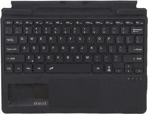 GOWENIC Portable Keyboard with Touchpad for Pro 8 9 10 11 X Tablets, Wireless BT Touchpad Keyboard, Quick Response (Black)