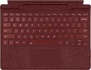 Keyboard for Surface Pro 11/10/9/8/X (13inch), Portable Slim Type Cover for Surface Pro, Wireless Bluetooth Keyboard with Touchpad, Backlits,Built in Pencil Holder,Wine Red