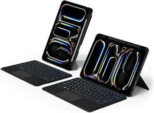 Magnetic Keyboard Case for iPad 10th Generation 2022 10.9 inch Magnetic Detachable Keyboard Case with Backlit Trackpad 7 Color Backlight Keyboard for 10th Gen iPad