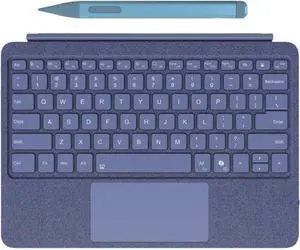 Surface Pro Keyboard and Slim Pen 2 Bundle for Surface Pro 12" Tablet, Portable Slim Type Cover, Multi-Touch Trackpad Backlits Keyboard (Blue)