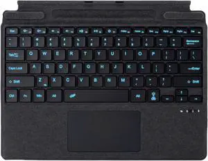Type Cover for Microsoft Surface Pro 13 inch, Compatible with Surface Pro 13"(11th Edition) / Pro 11 / Pro 10 / Pro 9 / Pro 8 / Pro X, Portable Slim Bluetooch Keyboard with Touchpad, Pen Holder
