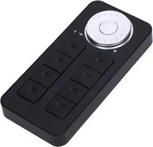 Gugxiom Mini Keypad with Dial and 8 Quick Keys, Wireless Shortcut Keyboard for Drawing Tablet, PC, Laptops