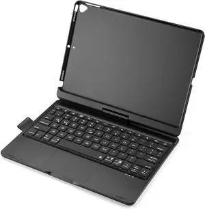 Keyboard, Touchpad & 7-Color Backlit for 12.9 with 7 Modes, 360° Rotation, 180° Horizontal Placement (Type A-for 10.2 & 10.5 inch)