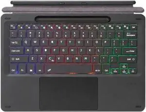Backlit Keyboard for Surface Pro 8, Type Cover for Surface Pro X, Magnetic Touchpad Keyboard with Surface Slim Pen 2 Stores Holder Bluetooth Keyboard with Backlight (Black)