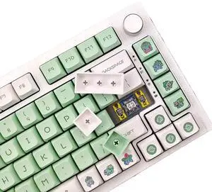 135 Frog Design Keycap PBT Thermal Sublimation XDA Profile Compatible with 64 68 87 98 96 104 Mechanical Keyboards