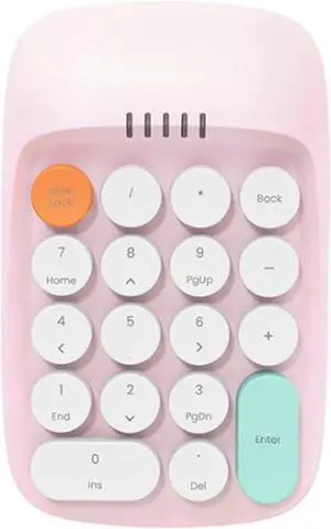 Retro Numeric Keypad ANBK-01, Bluetooth Wireless, Multi-Device Compatible, 3-Device Pairing