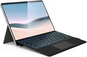 Surface Pro Keyboard, Wireless Type Cover for Microsoft Surface Pro 7 Plus 7/6/5/4/3 12.3 inch, 7 Color Backlit Bluetooth Ultra-Slim Portable Magnetic Keyboard with Trackpad
