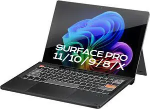 Doohoeek Surface Pro 11/10/9/8/X Gen 13" Keyboard, Bluetooth Keyboard with Touch Pad & Pen Slot & Lighting Keys Compatible with Surface Pro Copilot+ 13-inch, Wireless Keypad for Windows 11