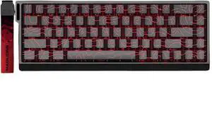 MADLIONS Wired Magnetic Switch Gaming Keyboard MAD60 HE|Aluminum Frame|Plastic Keycaps|8KHz Polling Rate |Rapid Trigger/PC Gaming|SOCD (MAD68Pro | Jade | Black)