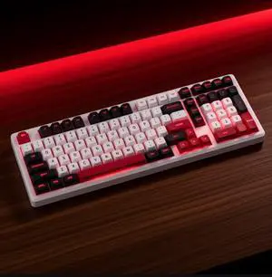 ZyphX Z-Yao Mechanical Keyboard, 98% Layout, 42g Linear Switches, Gasket Mount, RGB Backlit, Hot-Swappable (Vermillion Canyon)