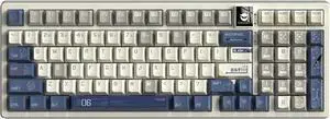 OHY Gundam Keyboard,XXV K98 Wireless Gaming Keyboard Cherry Profile Retro Keyboards Caps Creamy Key Board with Number Pad RGB Backlit, Gasket-Structure Hot-Swap,Custom Key Board for Win/Mac