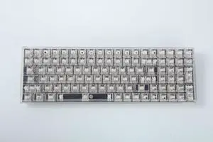 ZyphX Z-Zero 98-Key Mechanical Keyboard, Hot-Swappable RGB, Crystal Clear Housing, Ice Soul Linear Switches, TOP Mount (Crystal)