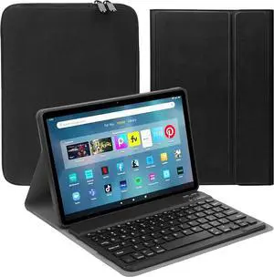 Keyboard for Fire Max 11 Tablet 11" (13th Generation, 2023 Release), Slim Cover with Detachable Wireless Keyboard & Carrying Bag for All-New Fire Max 11, Black