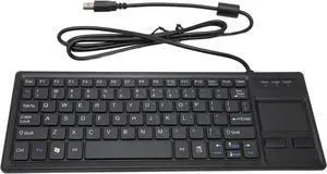 Wired Keyboard with Touchpad, Touch Keyboard with USB Hub, USB Wired Keyboard for Industrial Applications