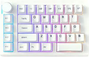 FKZ HE33 Rapid Trigger Gaming Keyboard,Hall Effect Magnetic Switch One Handed Hot Swap RGB Wired Mechanical Keyboard with Knob,Adjustable Actuation, 8K Hz Polling Rate Macro Keypad for E-Sports Game