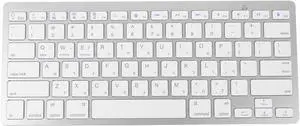 Wireless Silent Ultra Slim Compact Keyboard for Laptop (White)