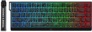 FKZ MCHOSE ACE 68 Magnetic Switch RGB Gaming Keyboard,Hall Effect Rapid Trigger Keyboard 60% Hyper-Fast Adjustable Actuation Side Printed Keycaps 8K Hz Polling Rate for Mac/PC Game (Black)