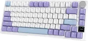 AJAZZ AK820 Pro Gasket Mechanical Keyboard Hot-Swappable BT/2.4G/Cable|4000mAh|TFT Screen|South-Facing RGB|Volume Control Foam for Win/Mac/PC