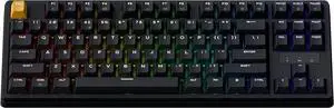 J4 Wireless Custom Mechanical Keyboard, 2.4 GHz Bluetooth QMK 80% Layout RGB, Hot-swappable Banana Switch Compatible with Mac Windows Linux, 3750mAh Fast Charge Battery for Gaming - Black